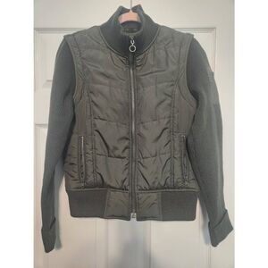 Vintage Women’s Harley Davidson Green Jacket Vest Size M Embroidered